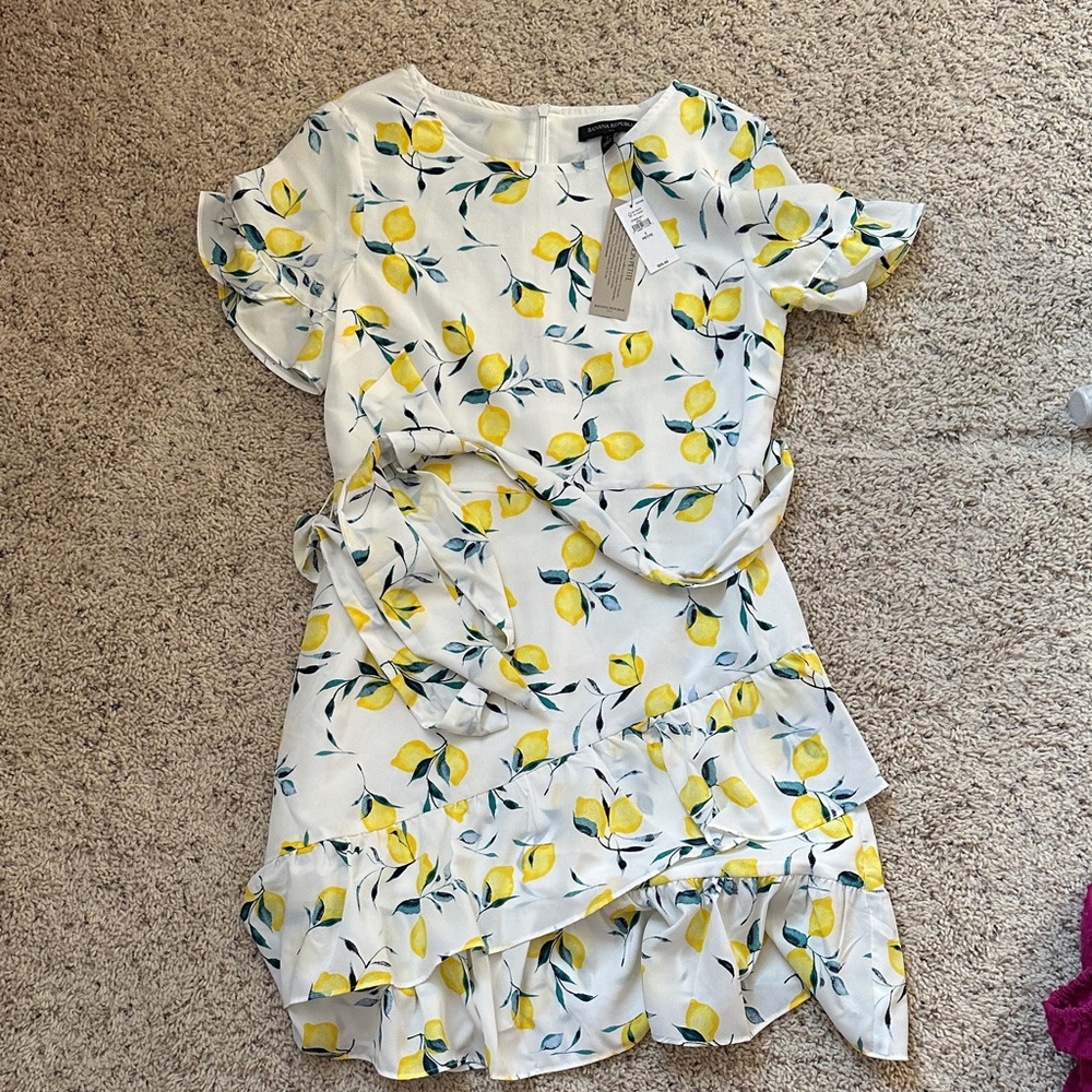 Banana Republic Lemon Pattern Dress